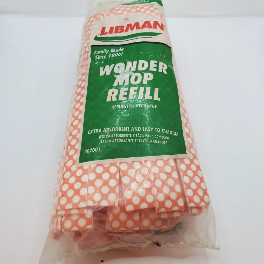 Libman Wonder Mop Refill Model‎ 02001 Easy Change Refill